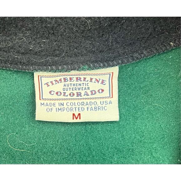 Timberline Colorado green vest zipper 2 pockets on each side on front. Mock col - Picture 2 of 11